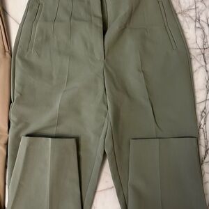 Zara  Green High-Waisted Trousers XL